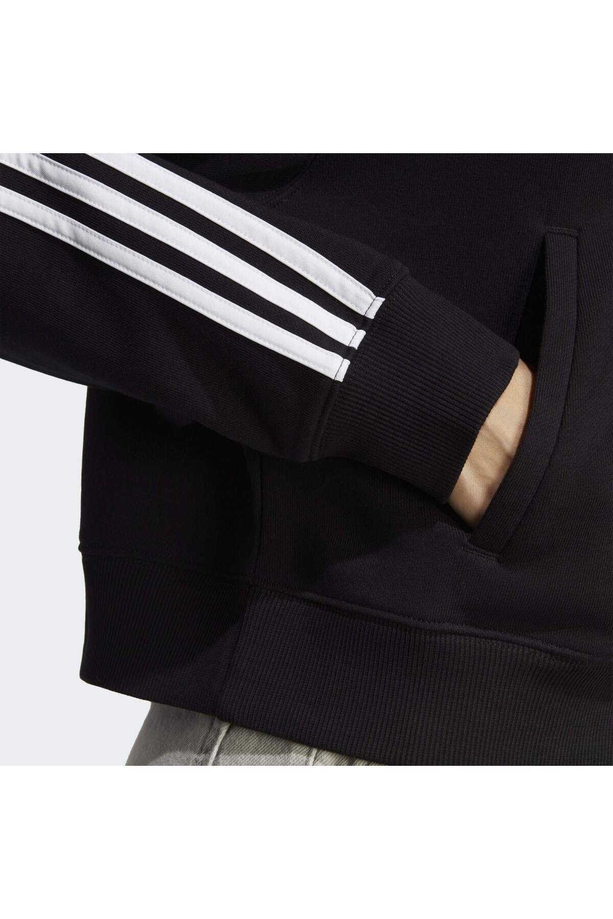 adidas-Essentials 3-Stripe French Terry Bomber - Hoodie, Full-Zip Top 6