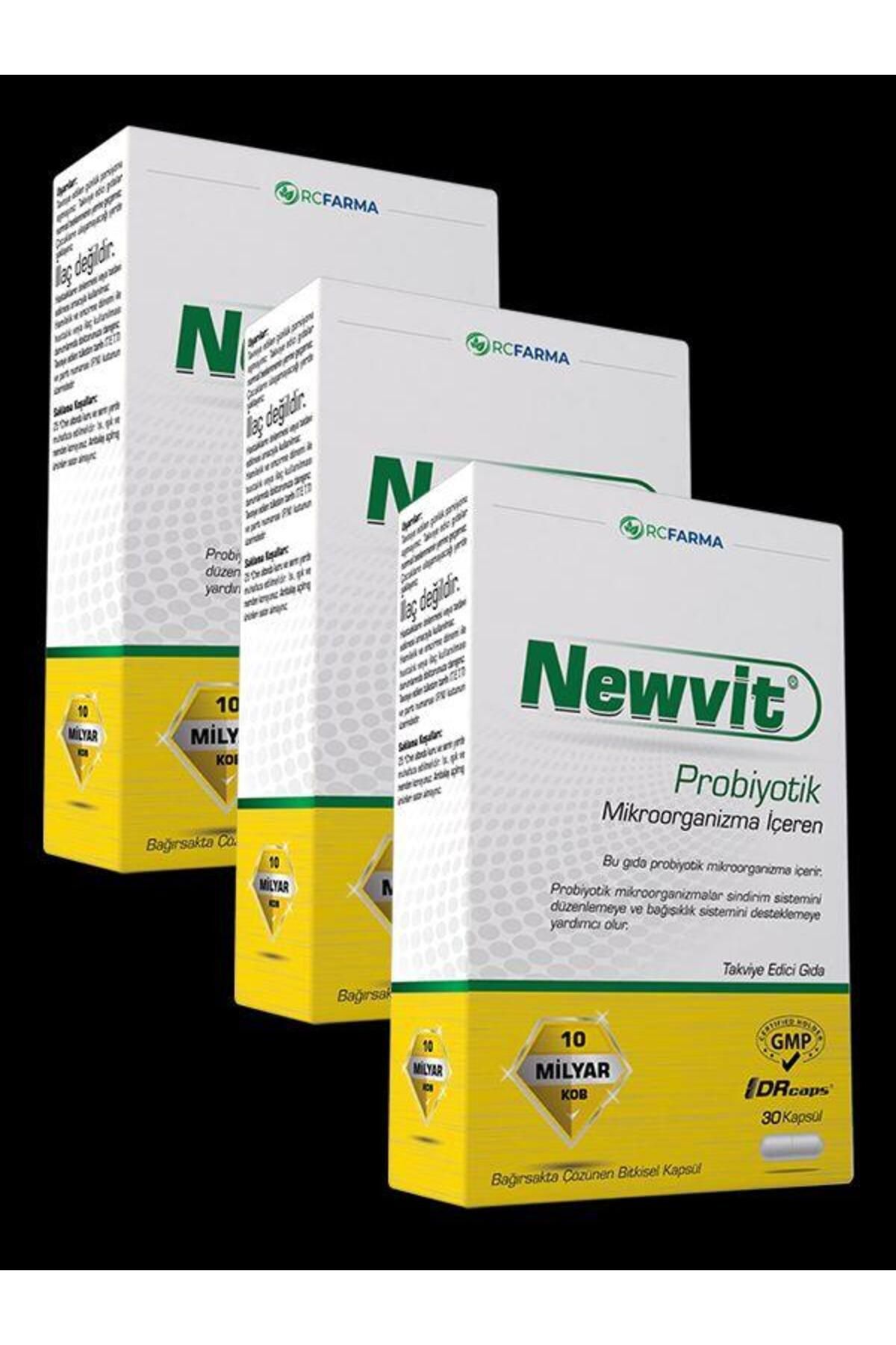 Rcfarma Newvit Probiyotik 30 Kapsül x 3 Kutu