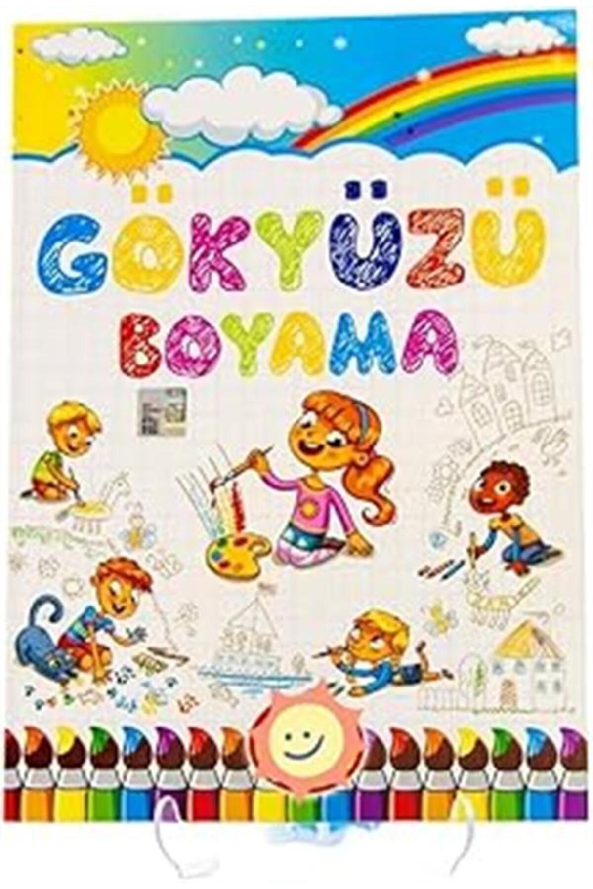 Mustore Eğitici ve Öğretici Boyama Kitabı 4-12 Yaş Sınırsız Eğlenceli Gökyüzü Boyama