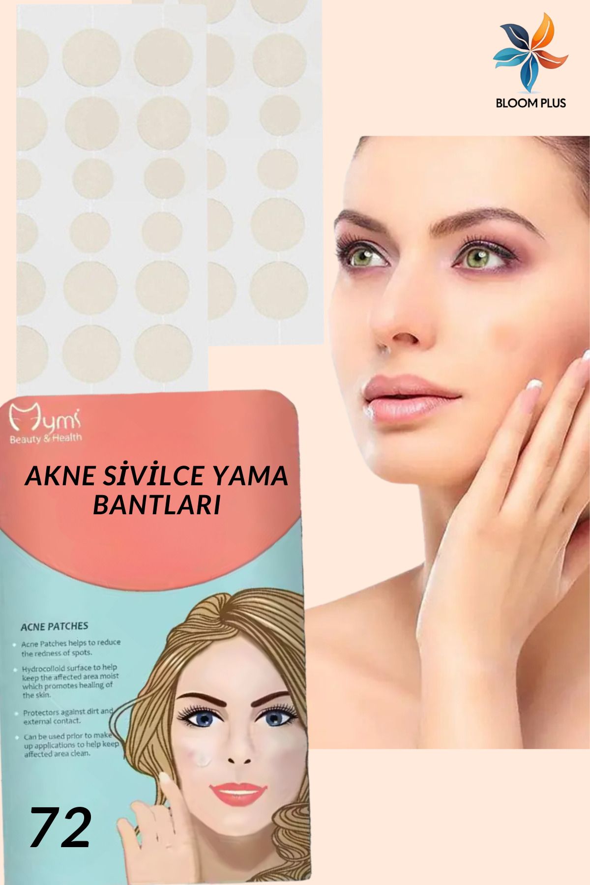 bloomplus 72 Adet Sos Band Ve Bandı BP2204 Pimple Patch