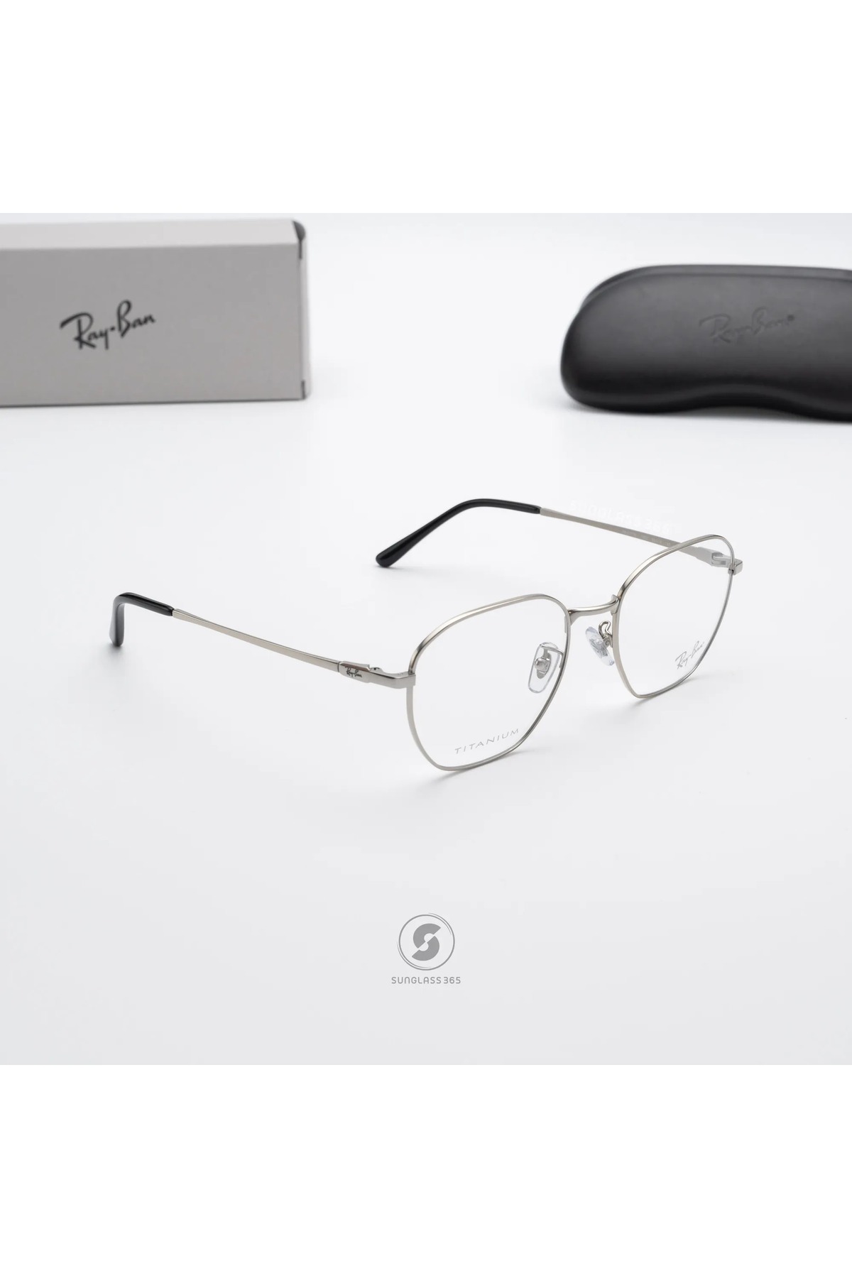 ray様 Ray-Ban Mor Optik Rx8777d 1002 Titanium 53-19-145 Premium Mavi