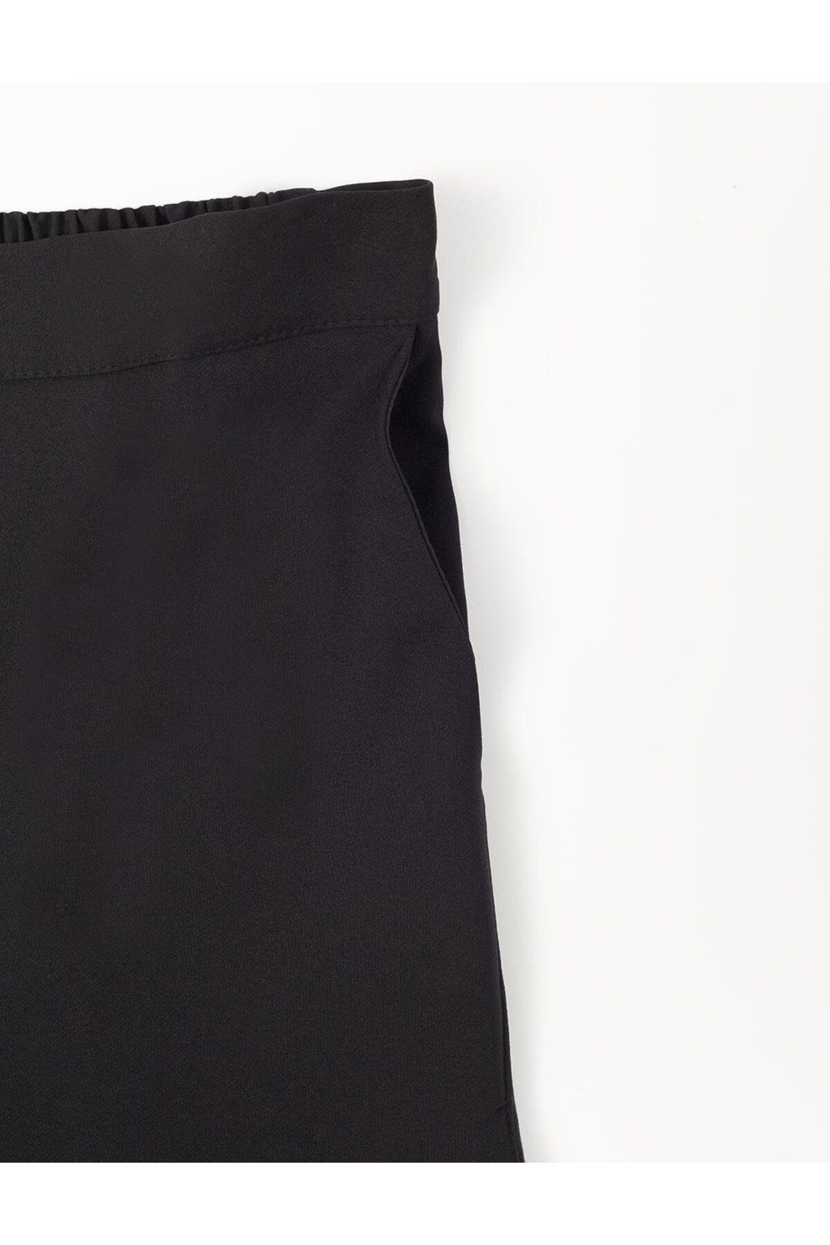 Kayra-Elastic Waist Basic Trousers 3