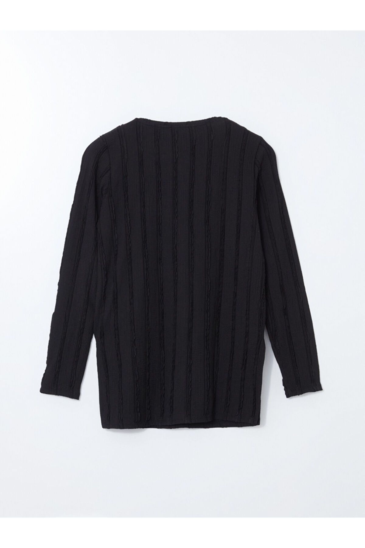 LC Waikiki-New Season Crew Neck Textured Women's Tunic - S5Lh66Z8 6