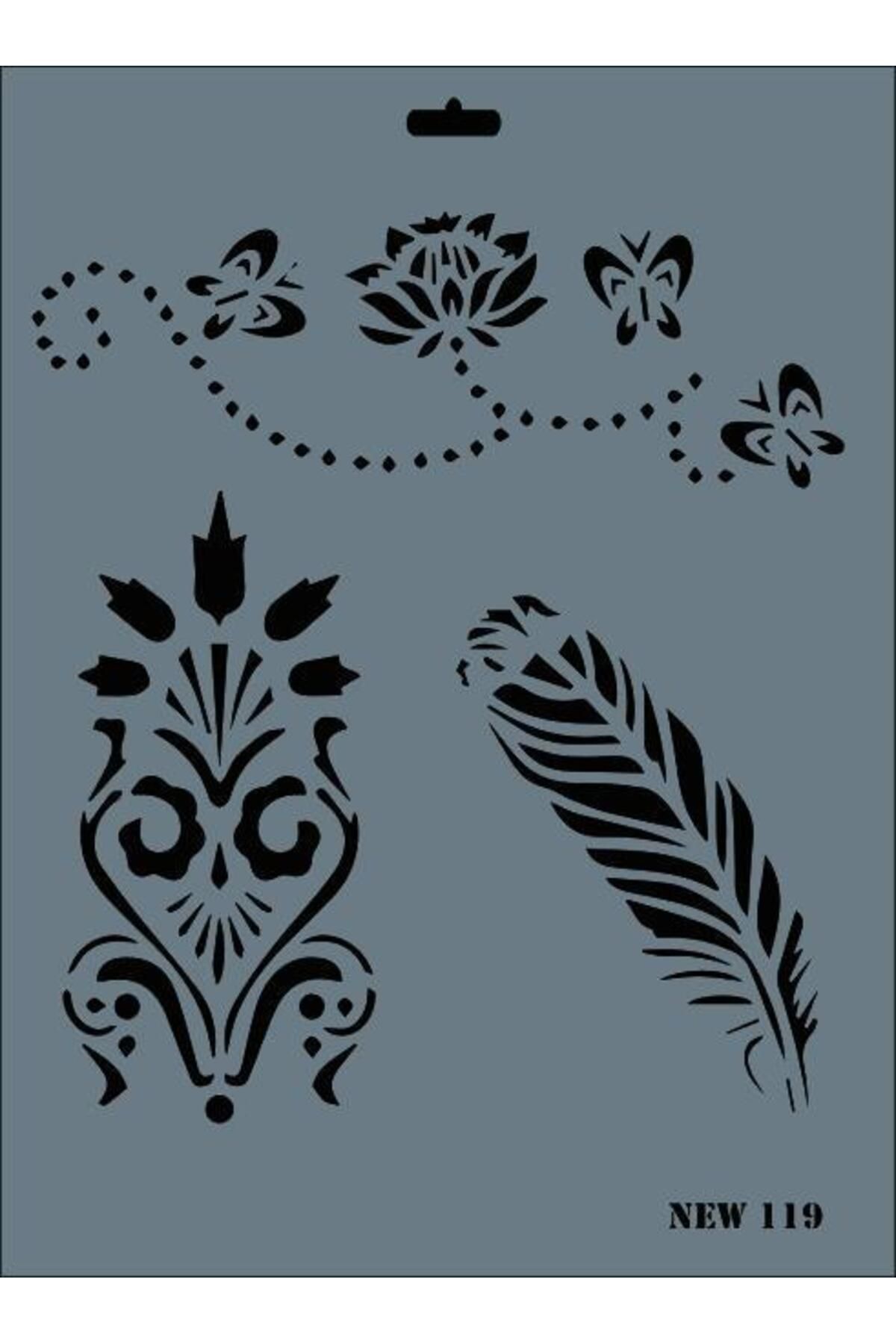 Astra Market Rich New Seri N-119 Stencil 35x25 cm