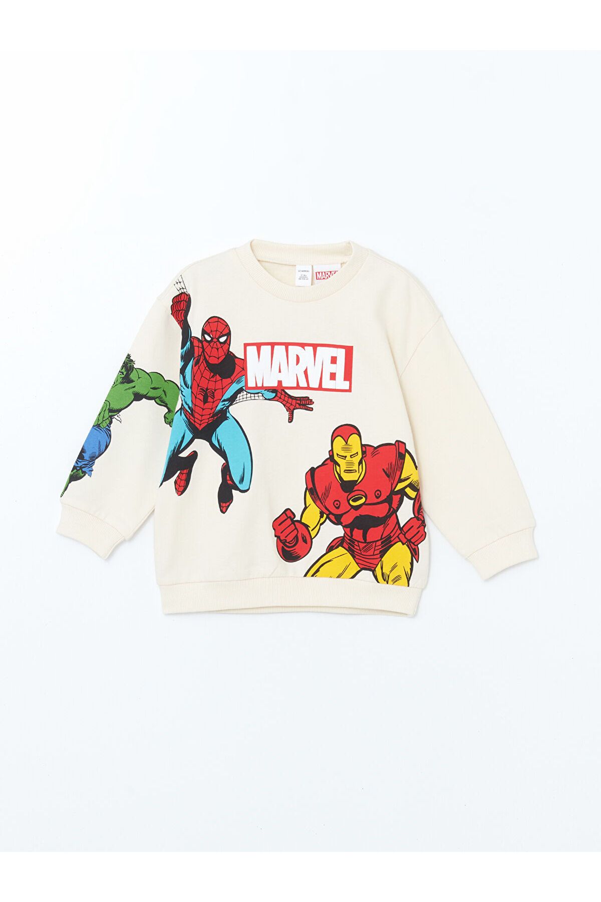 LC Waikiki-Spiderman Printed Boys Sweatshirt and Sweatpants - Crew Neck Set of 2 2