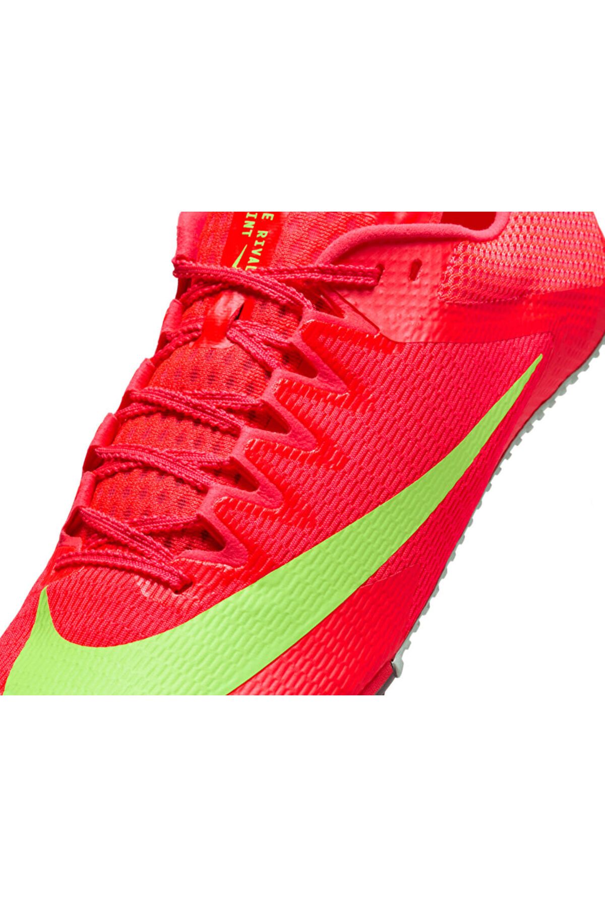 Nike-Zoom Rival Men's Track and Field Spiked Running Shoes Red 7