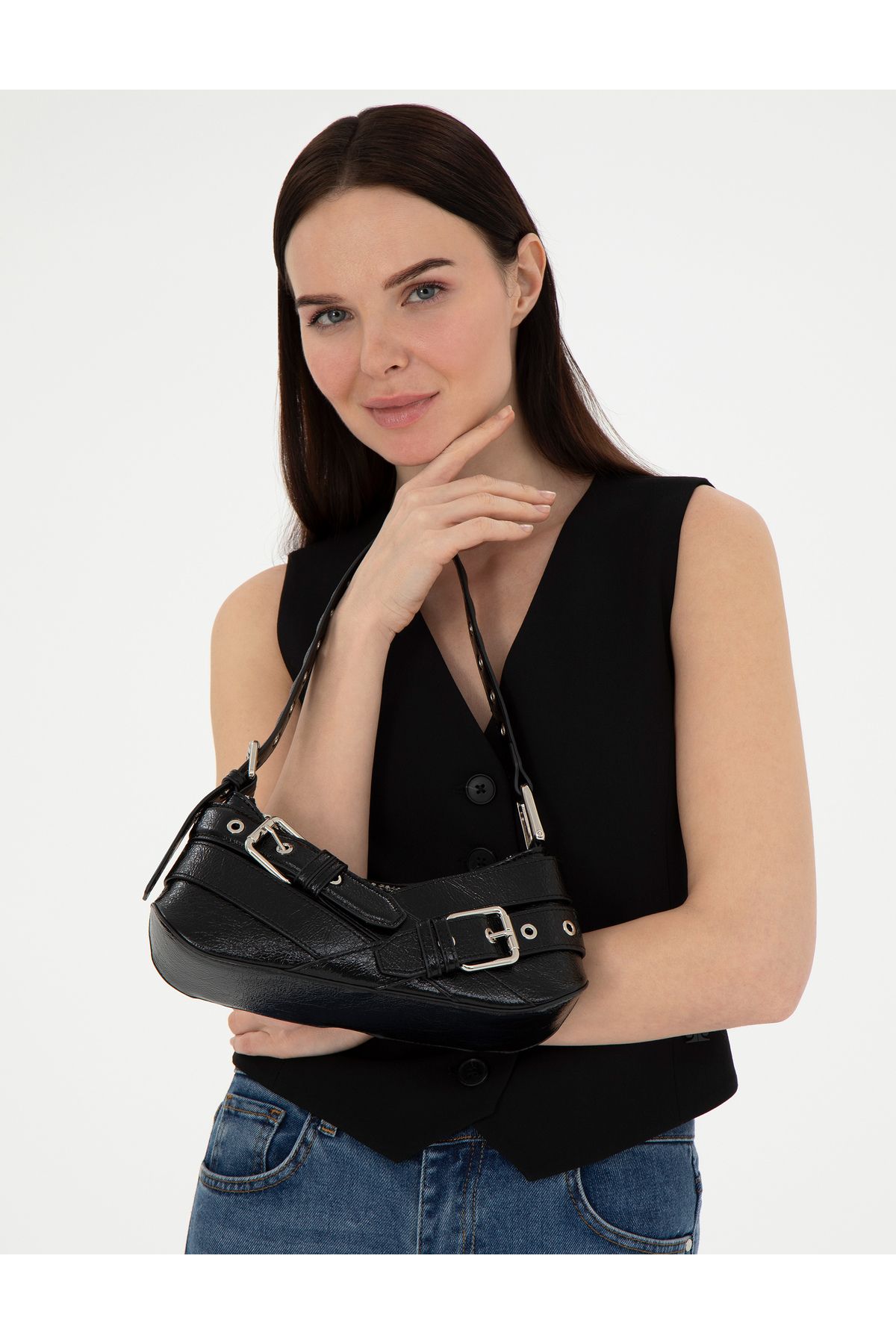 کیف دستگیره مشکی 50307554-vr046 Pierre Cardin