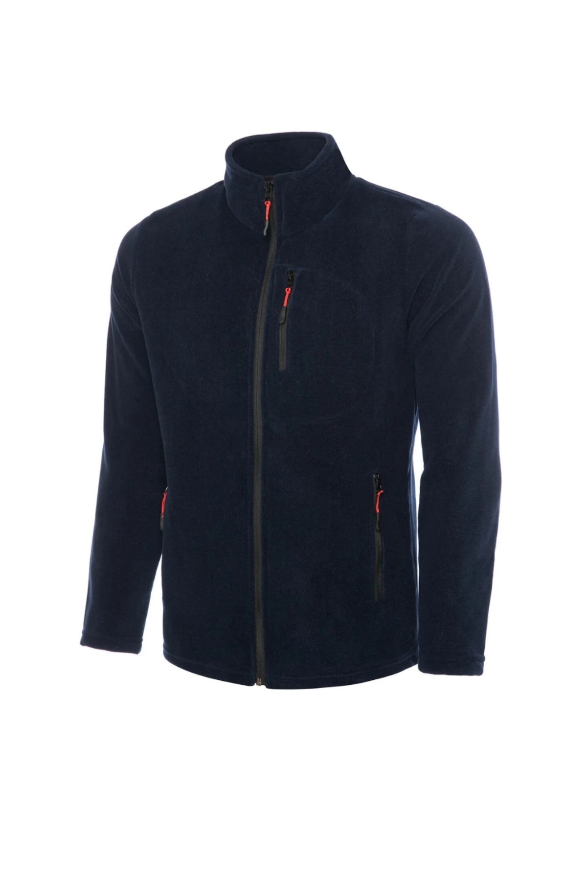 Genel Markalar Erkek Polar Tam Fermuarlı 3 Cepli Outdoor Polar Ceket