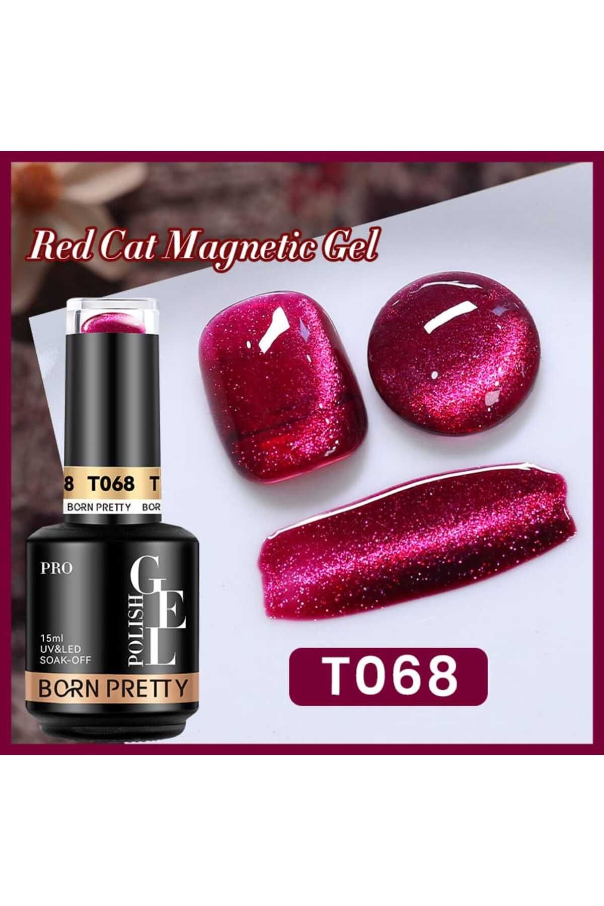 Born Pretty PRO 15ml Red Cat Magnetic Gel Polish