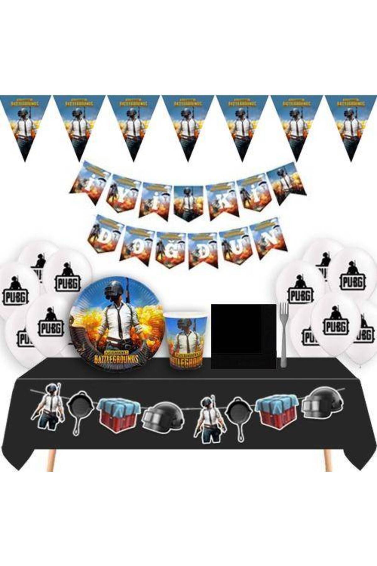 Parti Dükkanım Pubg 8 Kişilik Ekonomik Parti Seti