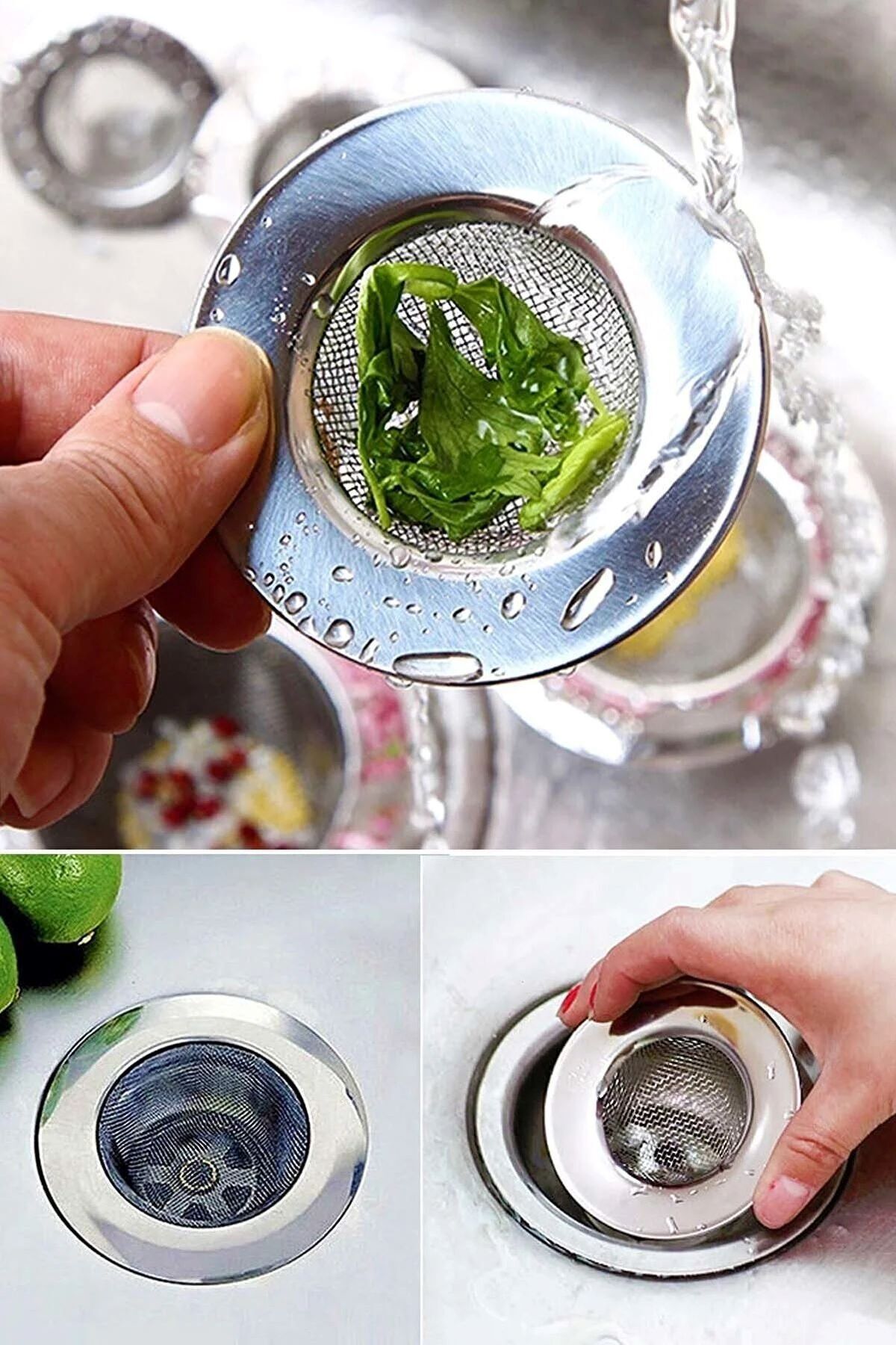 Parland Lux Paslanmaz Çelik Lavabo Süzgeci