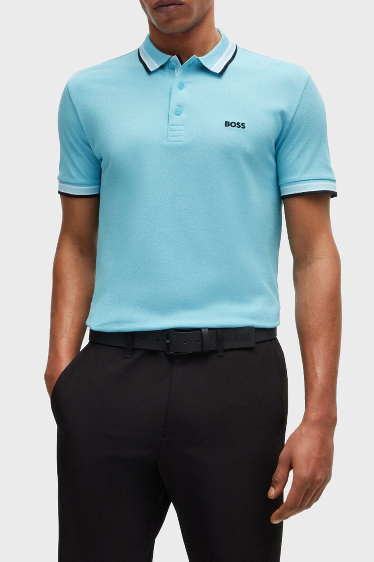 BOSS Pamuklu Regular Fit Düğmeli Polo Yaka T Shirt Erkek POLO YAKA T SHİRT 50469055 527