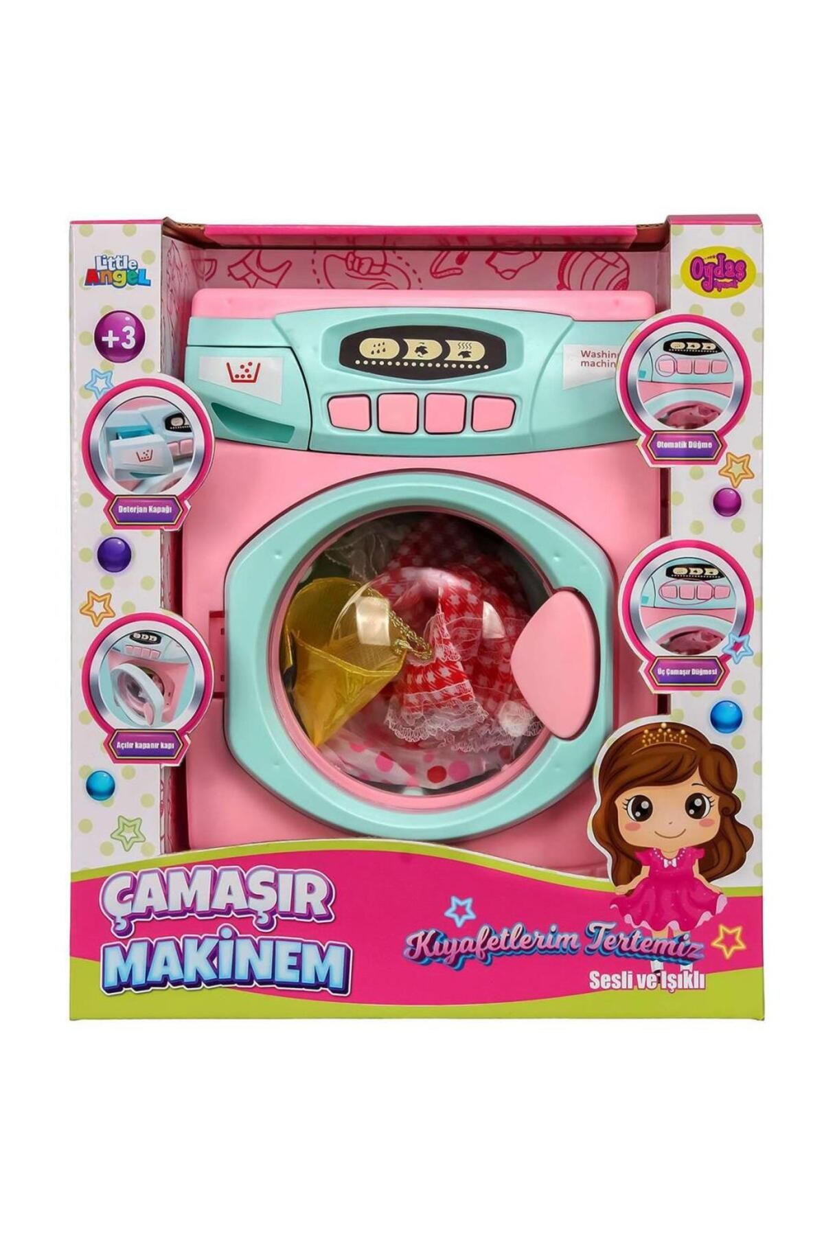 ReilaToys Pilli Büyük Boy Çamaşır Makinesi 02608