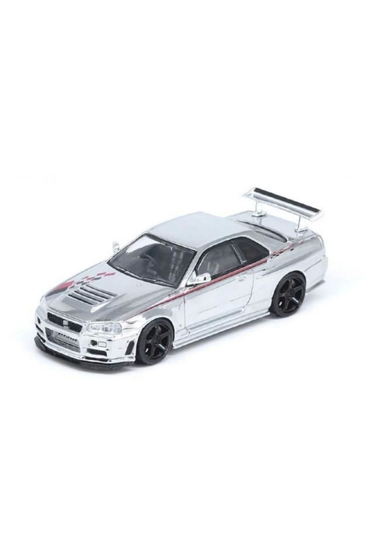 ReilaToys-Nissan Skyline GT-R R34 Nismo R-Tune - 1/64 Chrome 3 Model 1