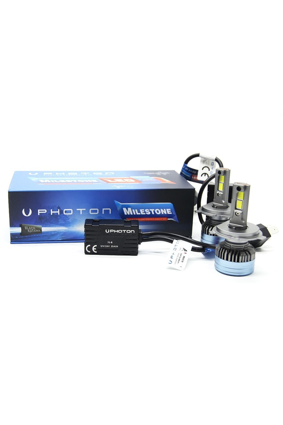 Photon Milestone H4 Led Xenon 12/24 Volt Katana Edıtıon 14000 Lumen 2023 Yenı Nesıl