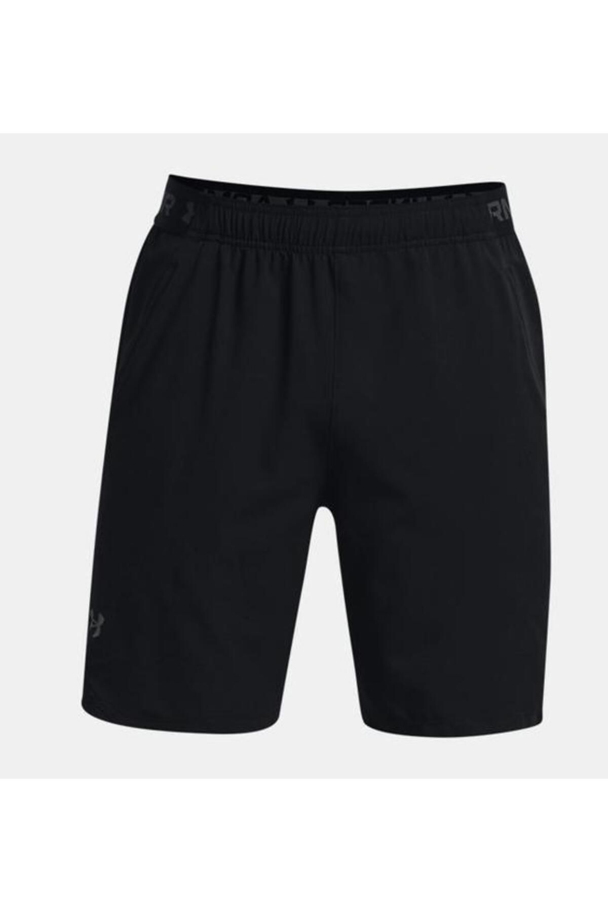 شورت ورزشی مشکی مردانه های بافندگی و ناپدید شدن نر 1370382 001 Under Armour