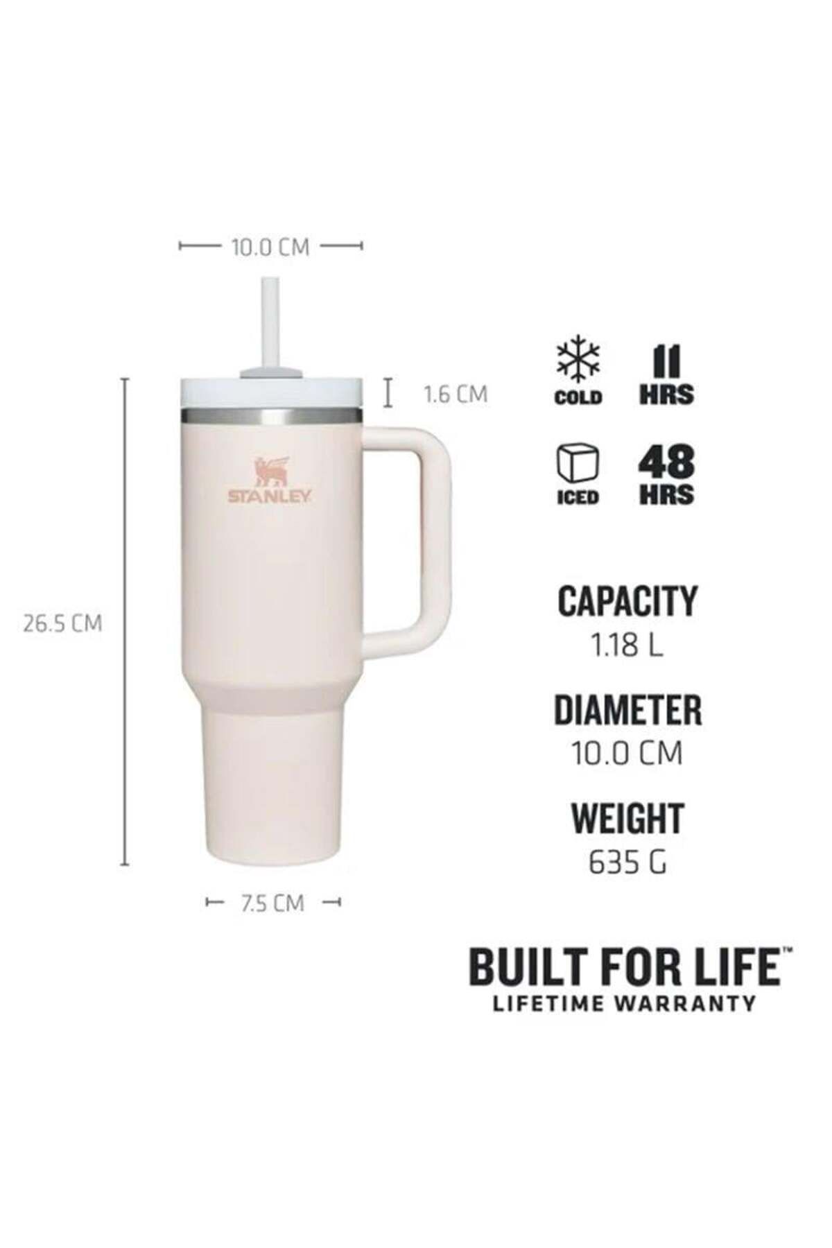 Stanley-Quencher 1,18 L Light Pink Thermos with Straw 3