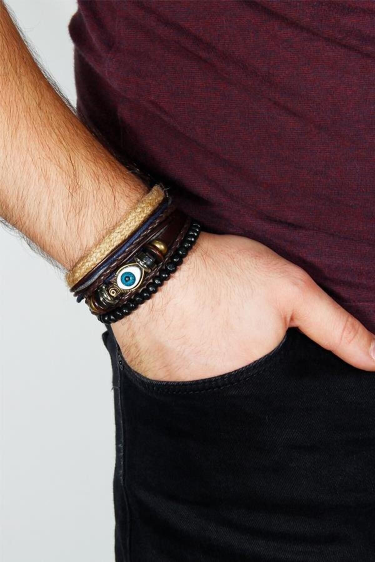 Modex-Multiple Men's Bracelet with Eyes Gift for Lover 2