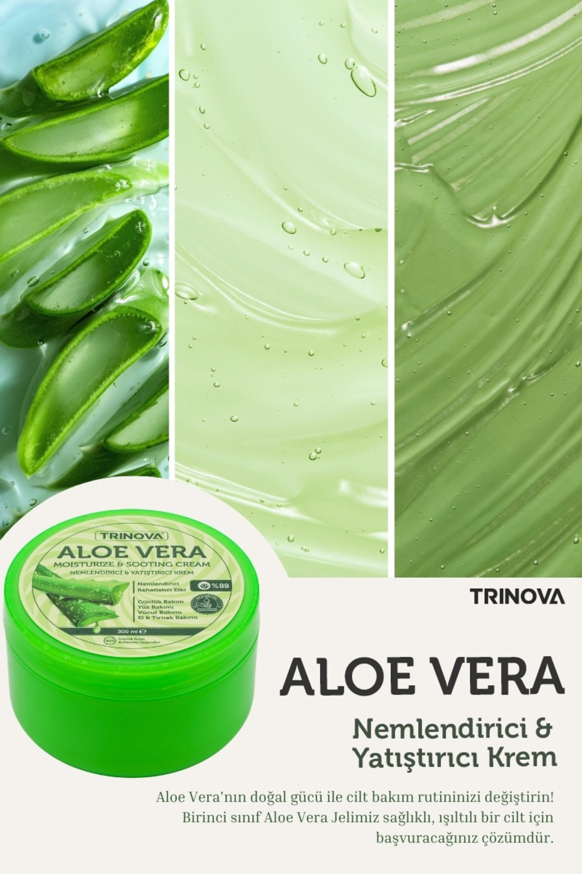 Trinova-Cream Alovera - Moisturizing and Relaxing 5