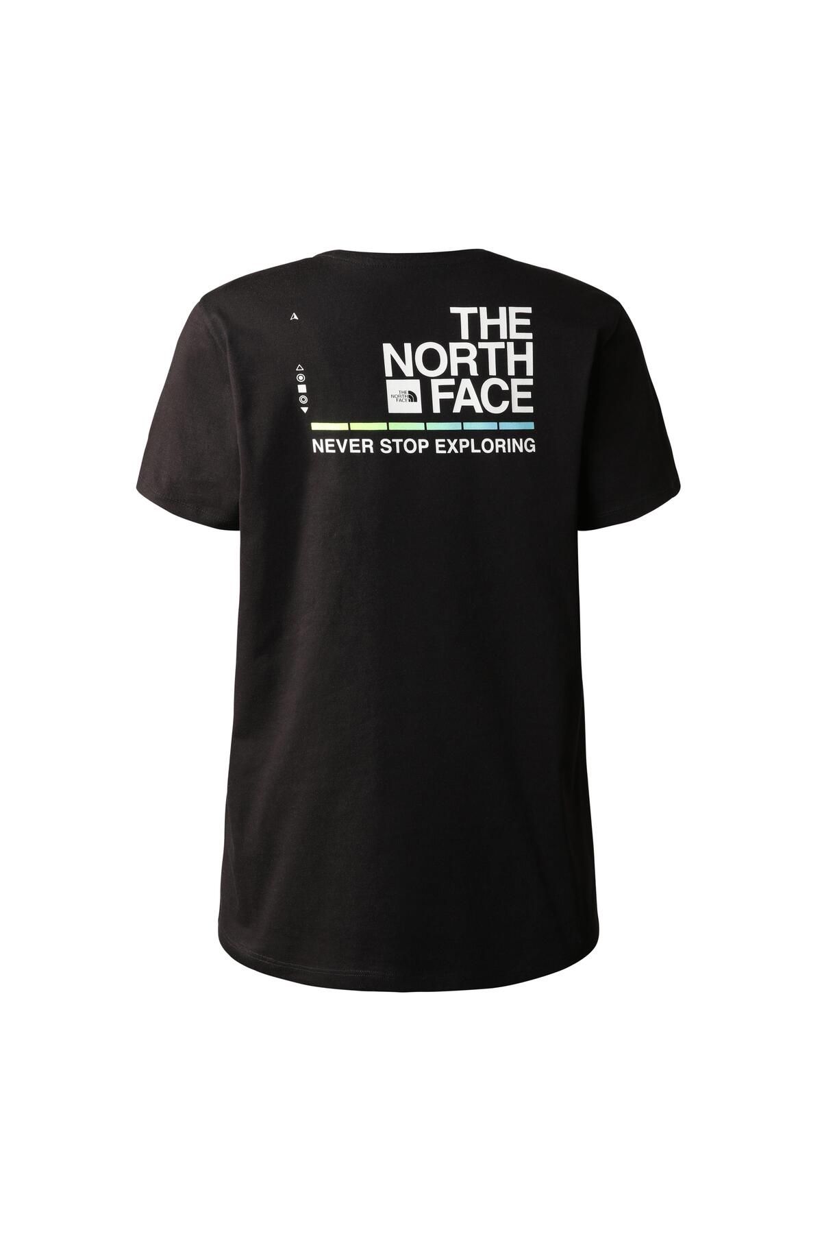 تی شرت سفید زنانه سه راهی مشکی گرافیکی W Foundation The North Face