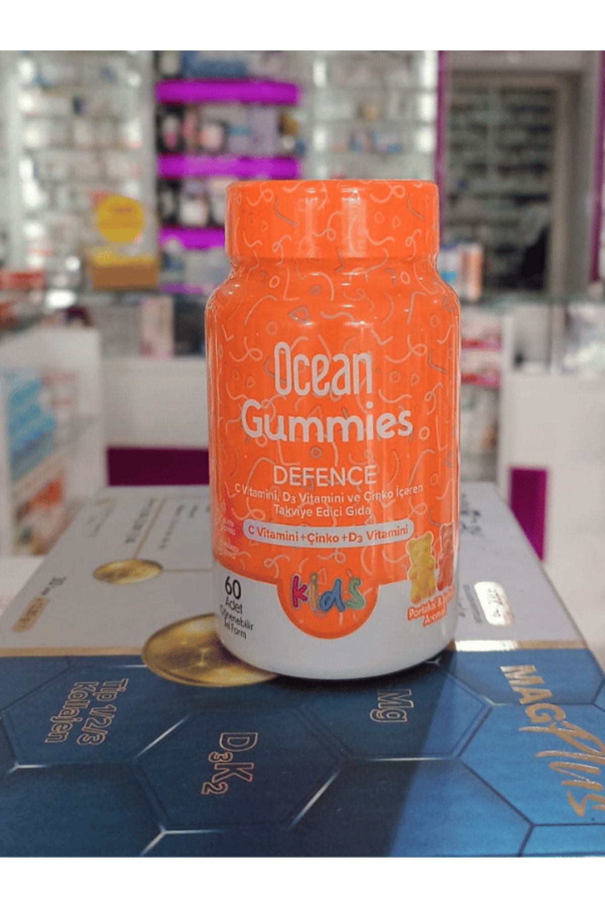 Ocean Orzax OCEAN SMART GUMIES DEFENCE 64 ADET ÇİĞNENEBİLİR JEL FORM