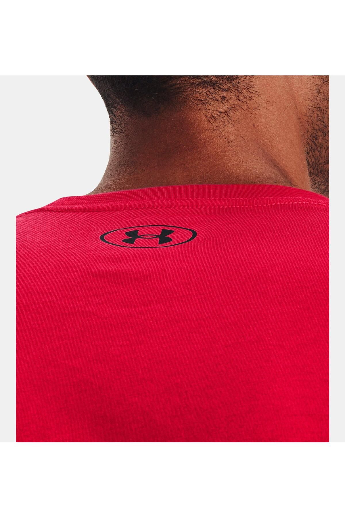تی شرت ورزشی صورتی مردانه آستین کوتاه ورزشیTYLE BOXED 'S UA 1329581 600 Under Armour