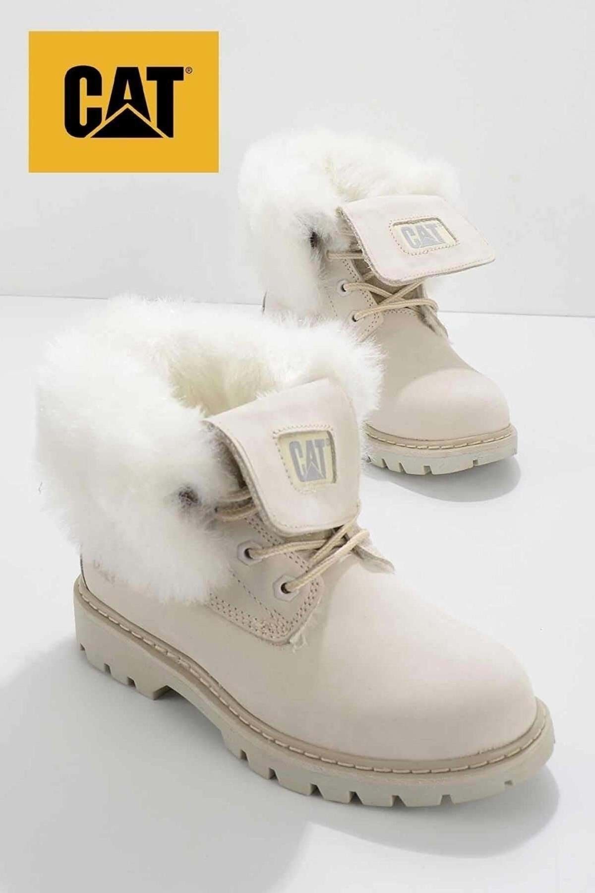 Caterpillar Beige Leather Kadın Bot & Bootie Cat0111118401