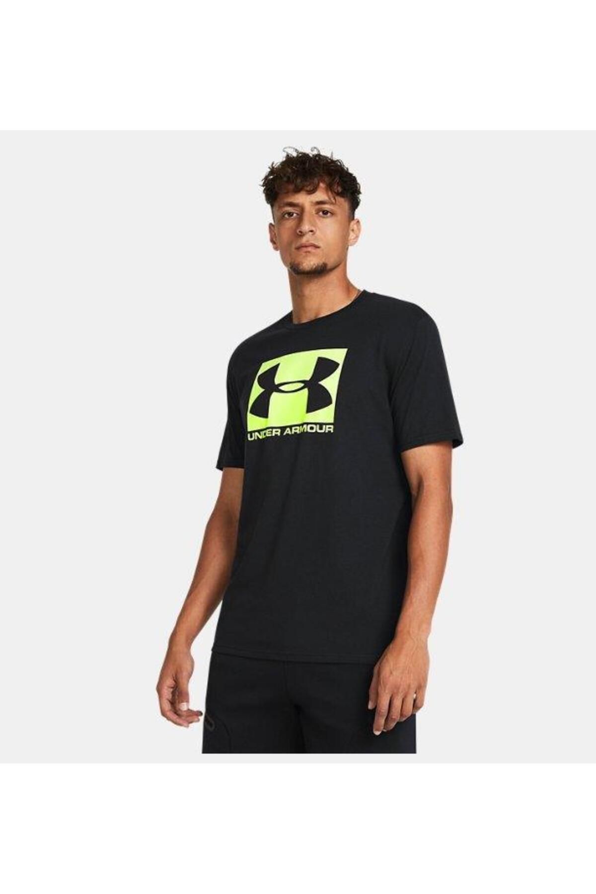 تی شرت مشکی مردانه آستین کوتاه Boxed ورزشیTYLE 'S UA 1329581 004 Under Armour