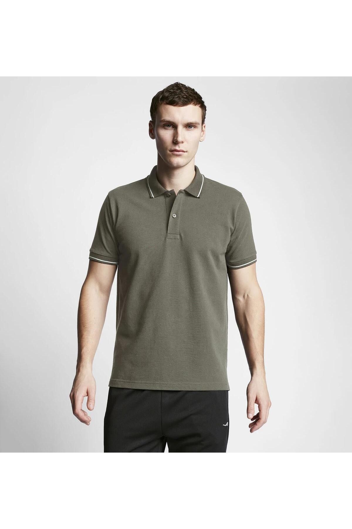 Jack & Jones Organik Pamuk Erkek Polo Yaka T-shırt Yeşil