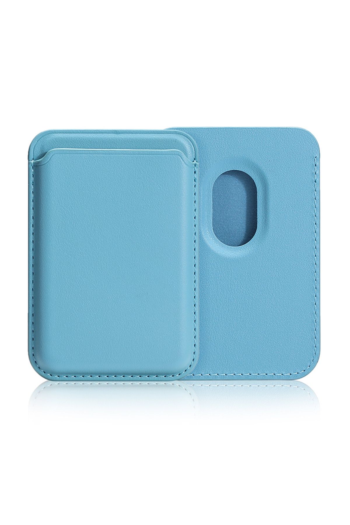 kilifone Apple iPhone 15 Pro Max uyumlu Kartlık Magnetik Cardsafe Kartlık - Turkuaz