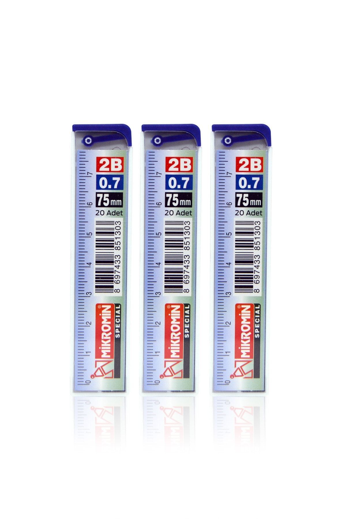 Mikro-0.7 Tip with 2b 75mm Ruler - 3 Tubes 1