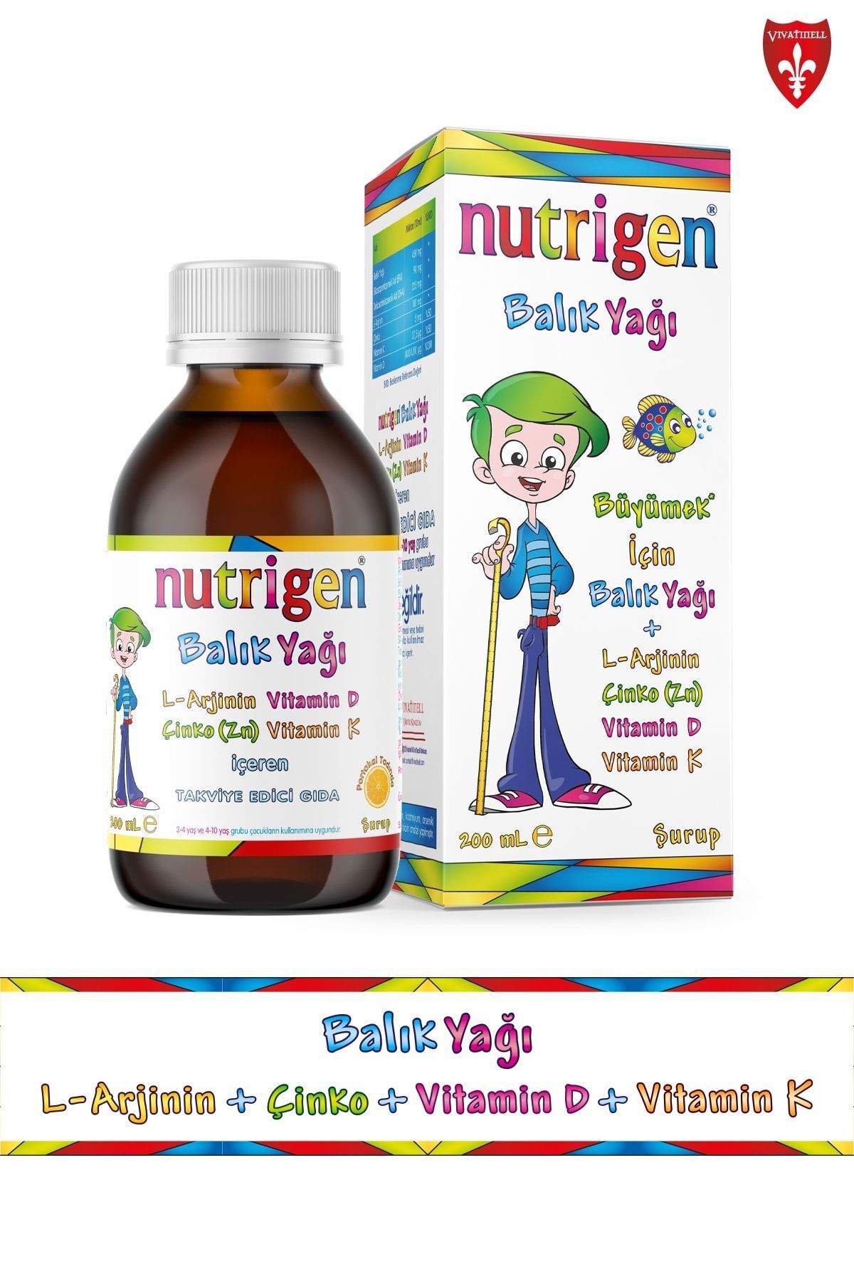 Nutrigen Balık Yağı 200 ml Şurup