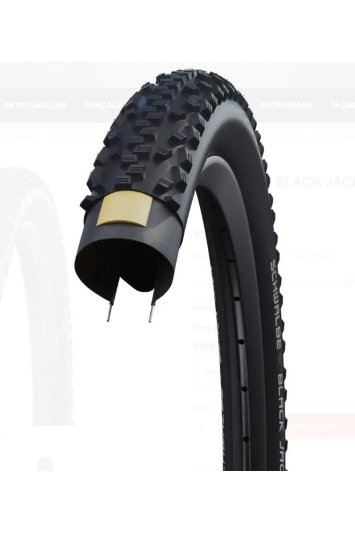 Schwalbe SCHWALBE BLACK JACK 24x2.10 K-GUARD Telli Bisiklet Dış Lastik