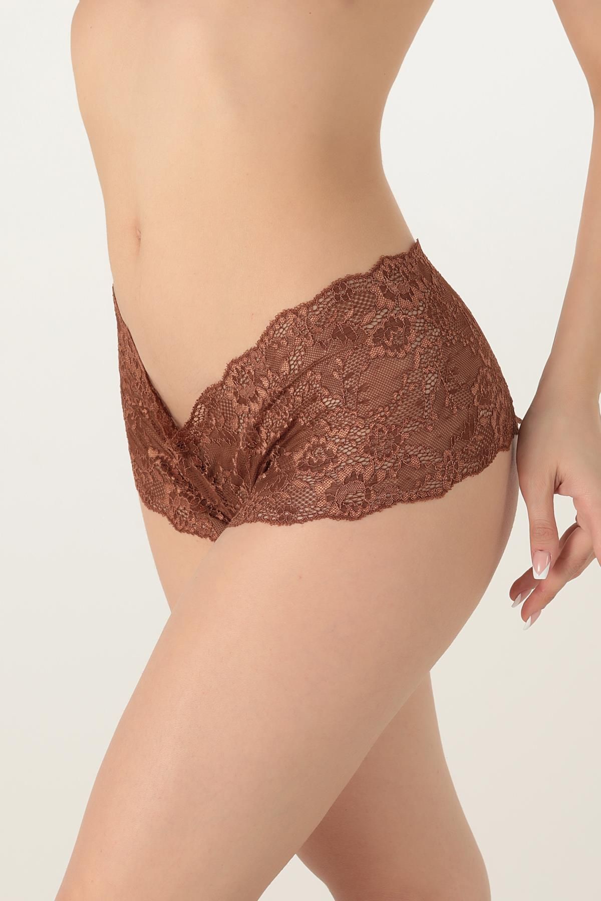 Miorre-Comfortable Fit Floral Pattern Lace Women's Hipster Panties 3