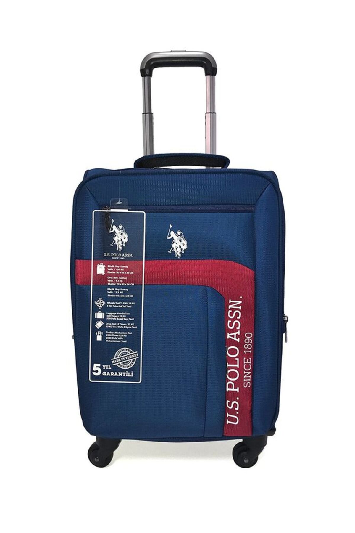 یو اس پولو چمدان سایز کابین یونیسکس سرمه‌ای PLVLZ21266CK