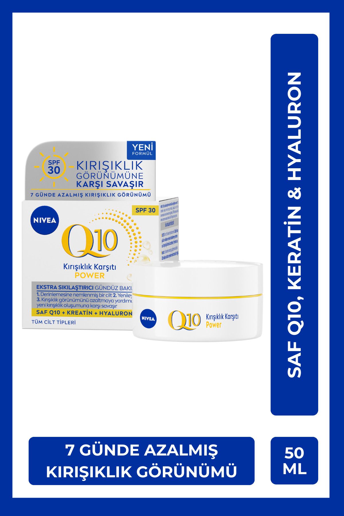 ست مراقبت از پوست ضد چروک Q10 Power، کرم مراقبت شب 50 میلی لیتر و کرم روز 50 میلی لیتر، SPF30 NIVEA