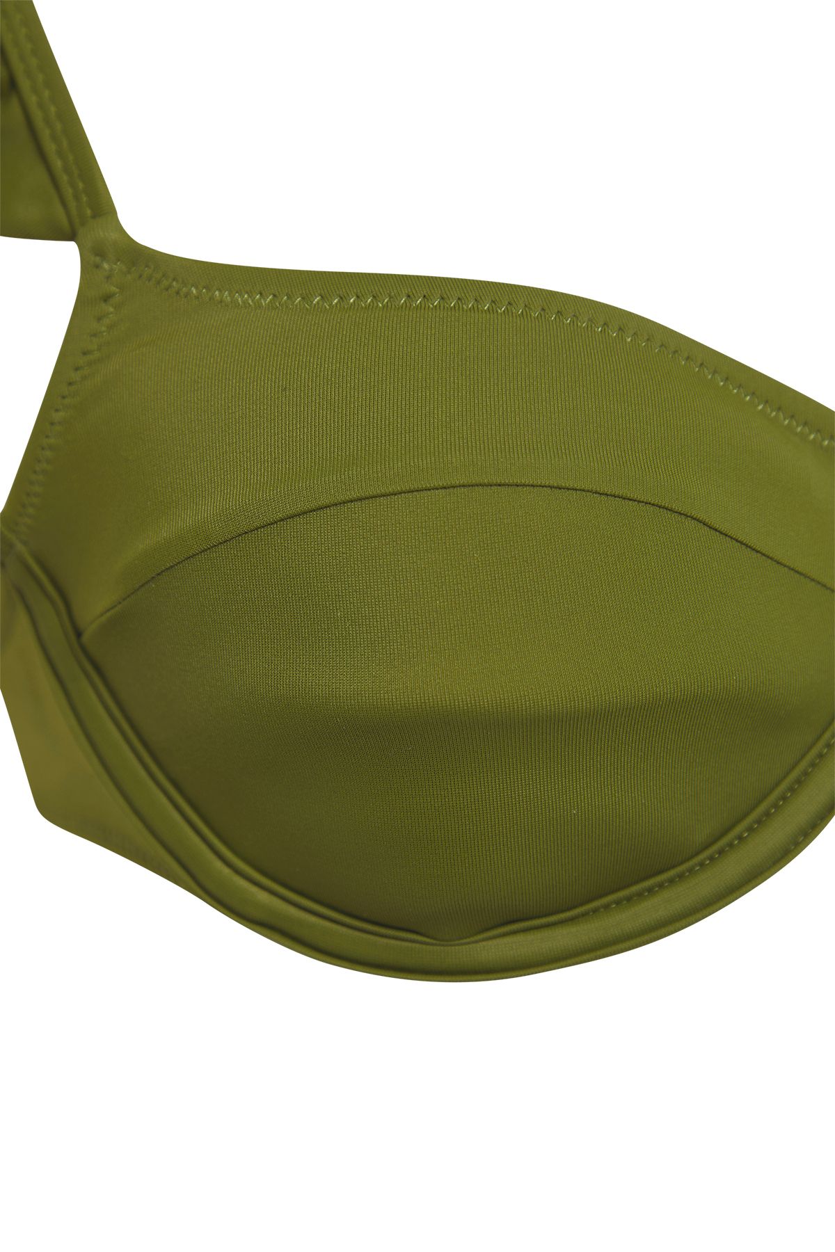 Trendyol Collection-Khaki Balconette Bikini Top - Ruffles Tbess25Bu00024 6