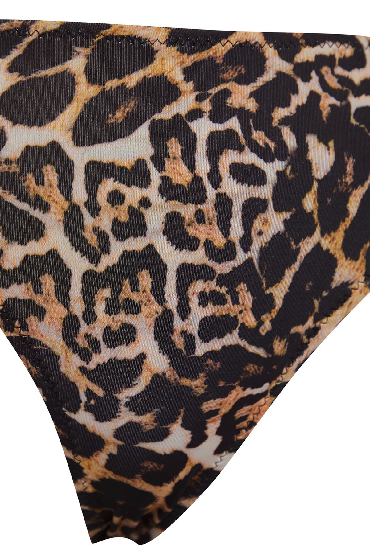 Trendyol Collection-Leopard Print High Waist Regular Core Bikini Bottom Tbess21Ba0228 6