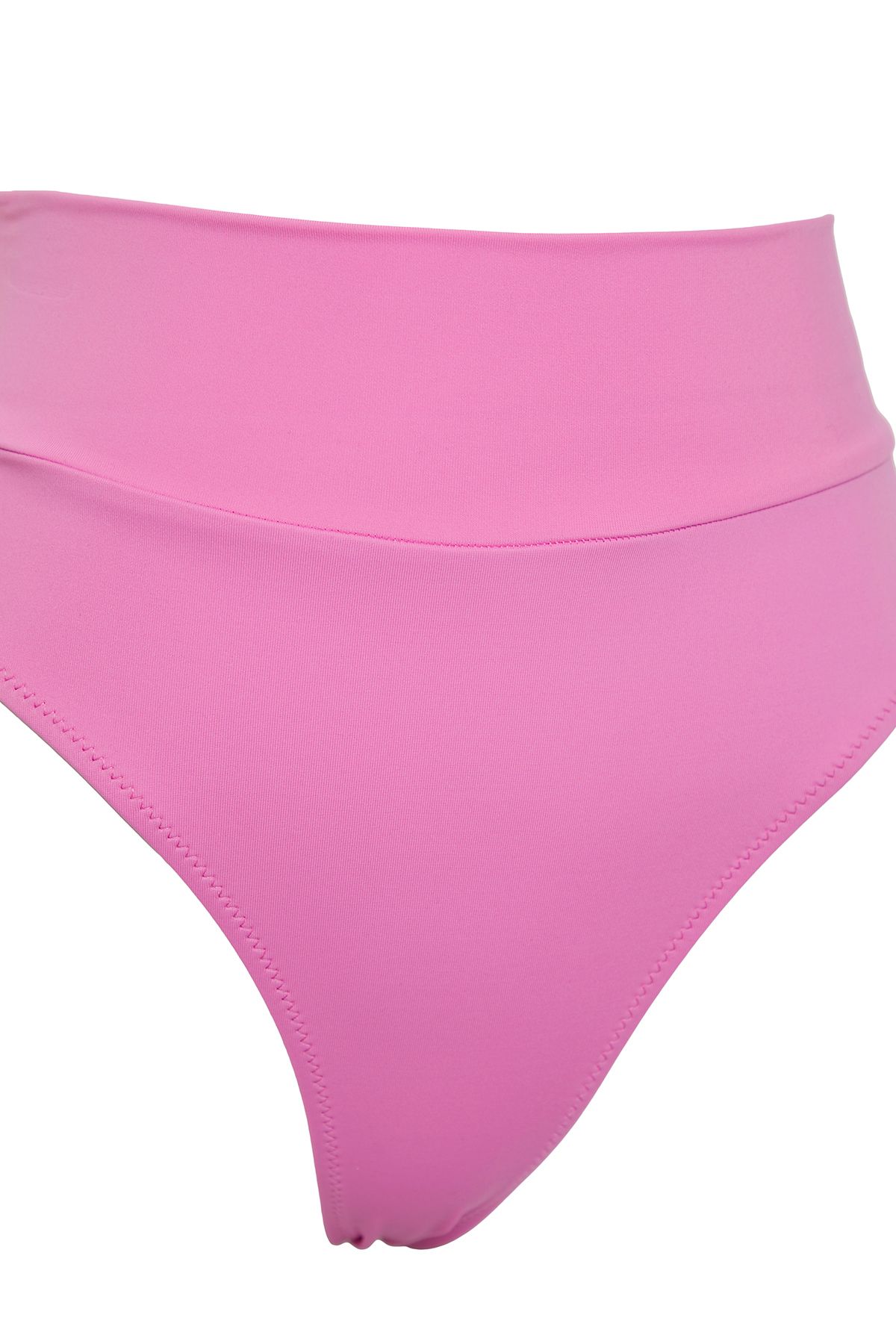 Trendyol Collection-Rózsaszín*001 virágos Bralette búvár/Scuba magas derekú bikini szett 7