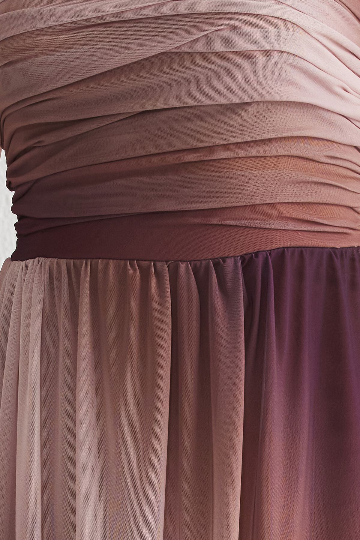 Trendyol Collection-Mehrfarbiges A-Linien-Abendkleid mit Bügelform und Tüll-Strickkleid 4