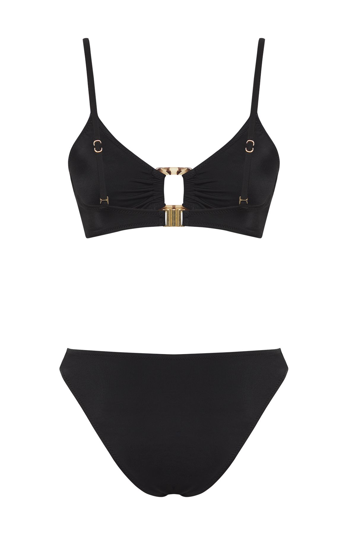Kolekcia Trendyol-Čierna súprava bežných bikín Bralette s doplnkami TBESS25BT00054 7