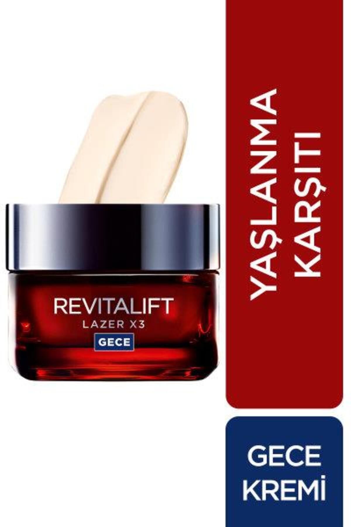 L'Oreal Paris Paris Revitalift Lazer X3 Yaşlanma Karşıtı Gece Kremi 50 Ml Cildi Yeniler