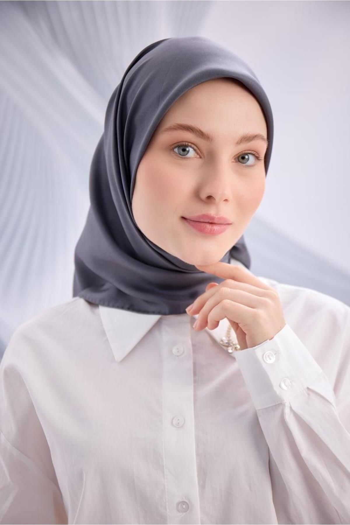 Yaqa-YG01002 وشاح حريري مستقيم 100% TWILL DG8319 2