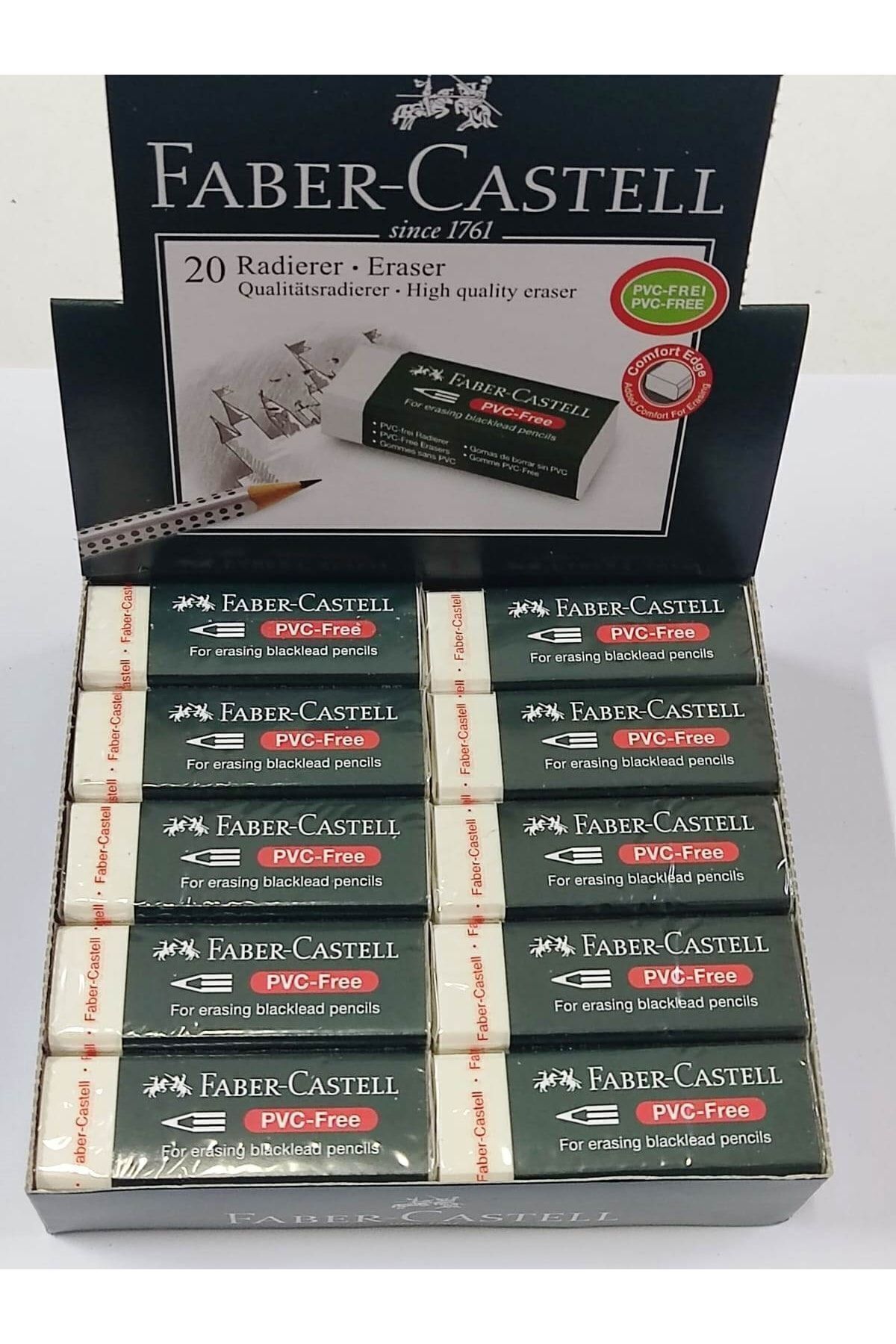 Faber Castell Silgi-faber-castell Büyük Boy Beyaz Silgi-5 Adet