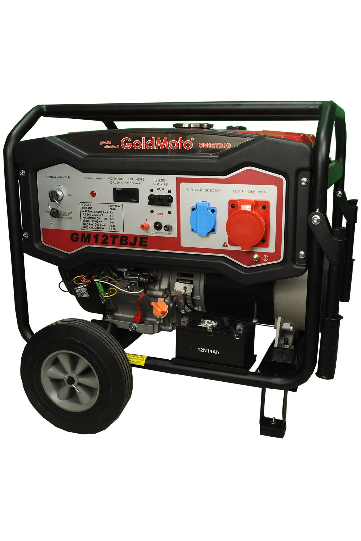 gold moto GoldMoto GM12TBJ Marşlı Trifaze 12 Kva Benzinli