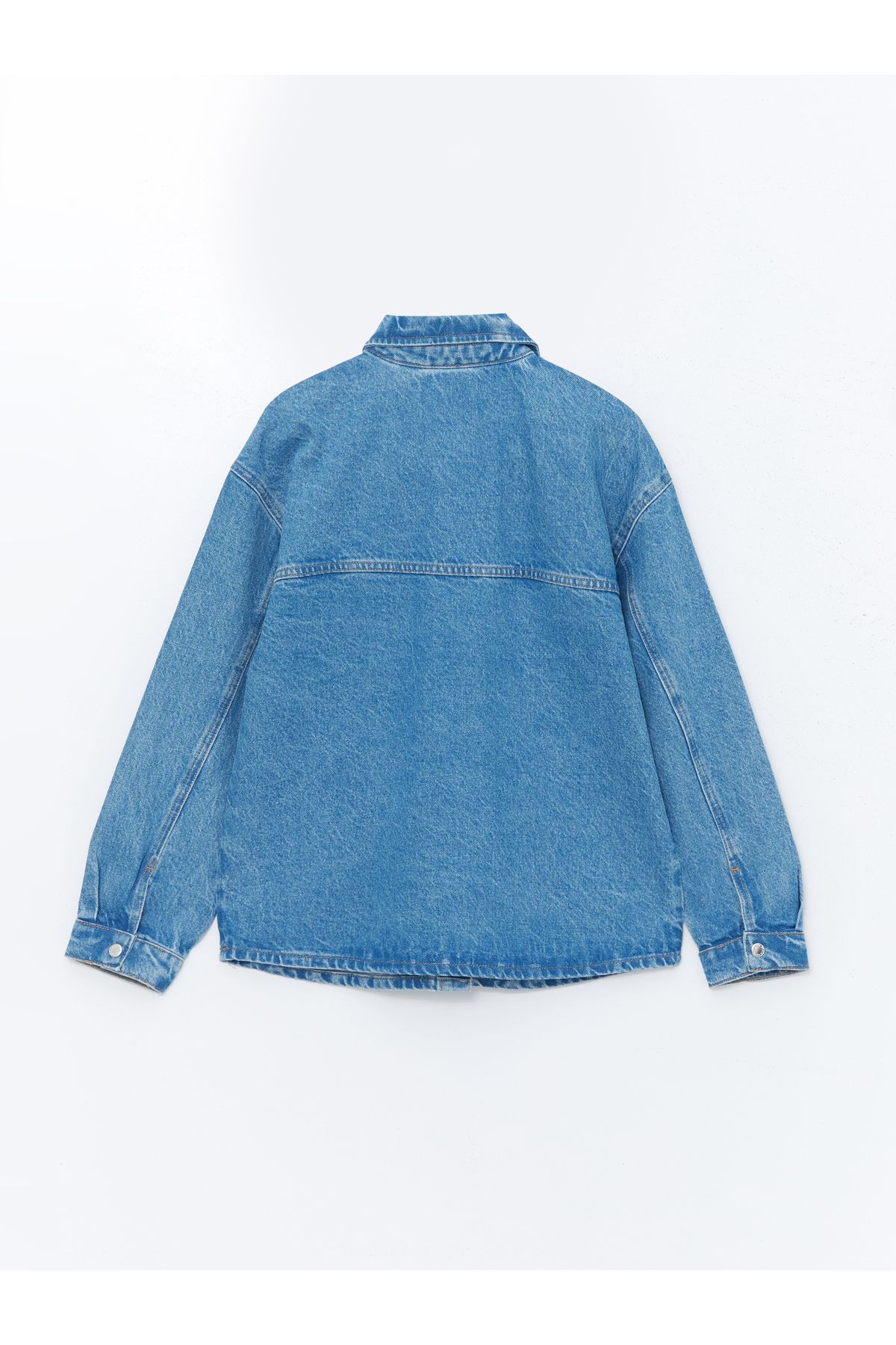LC Waikiki-Jachetă de cămașă de jeans oversize pentru femei 6