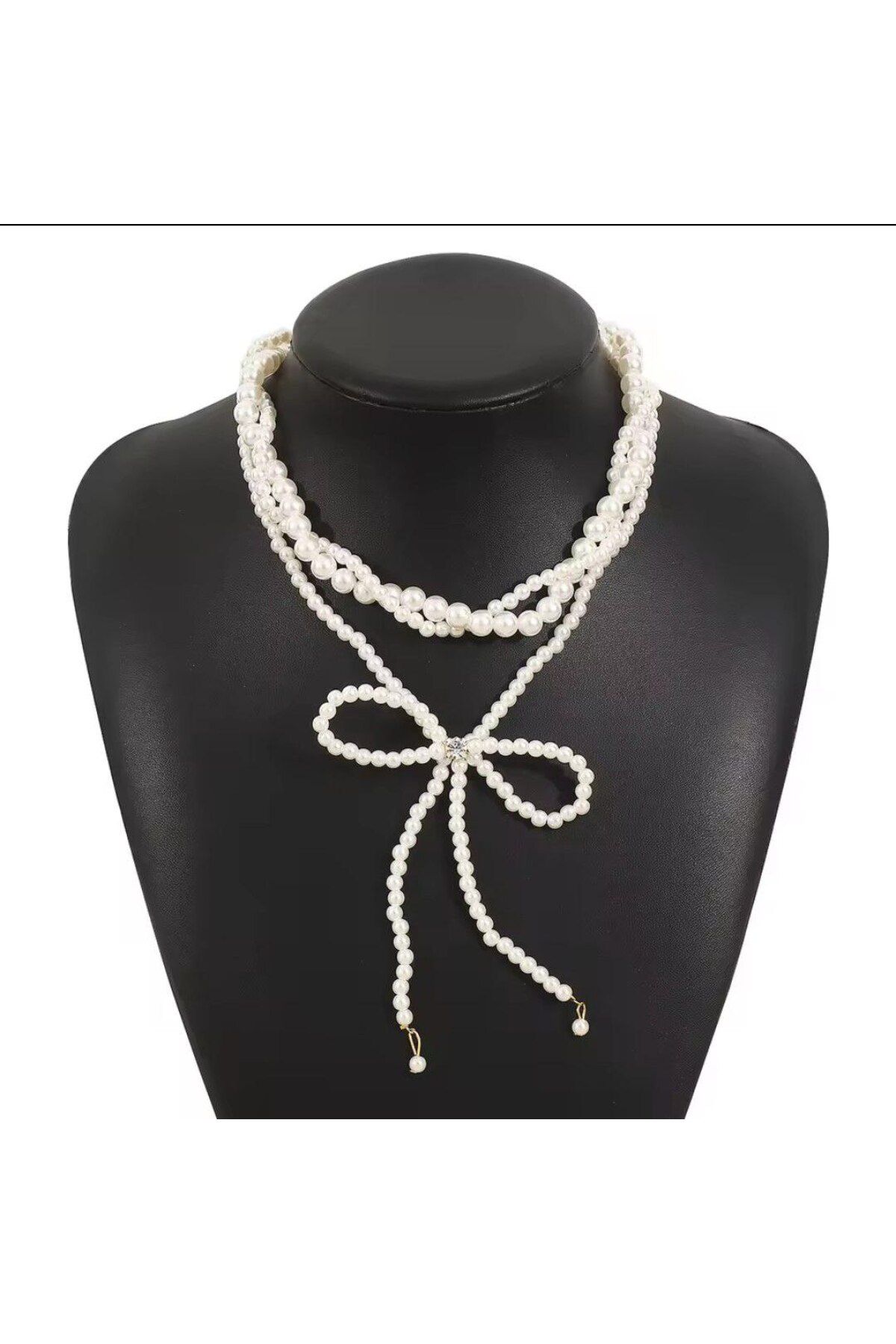 Shiklik MODA Şıklığınızı Tamamlayacak 3'lü Beyaz İnci Kolye