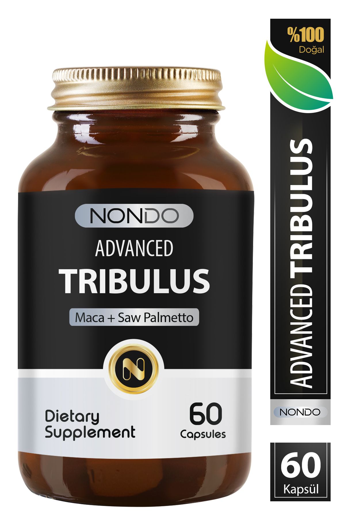 Nondo Tribulus 60 Kapsül ( Demir Dikeni, Tribulus Terrestris Saw Palmetto Kore Ginseng Ginko Biloba )-2