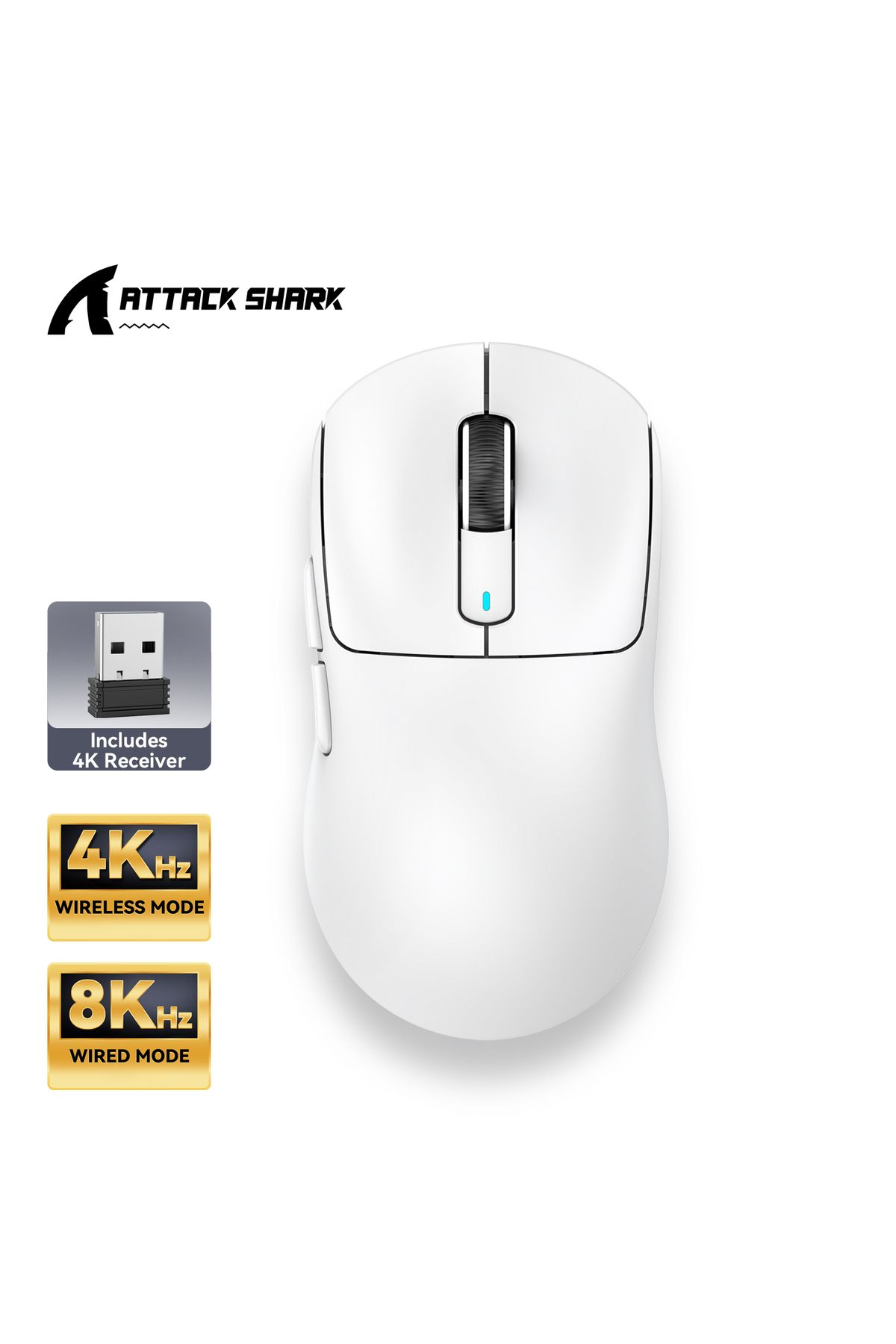 silabor ATTACK SHARK X3PRO 3 Modlu 8K Gaming Mouse