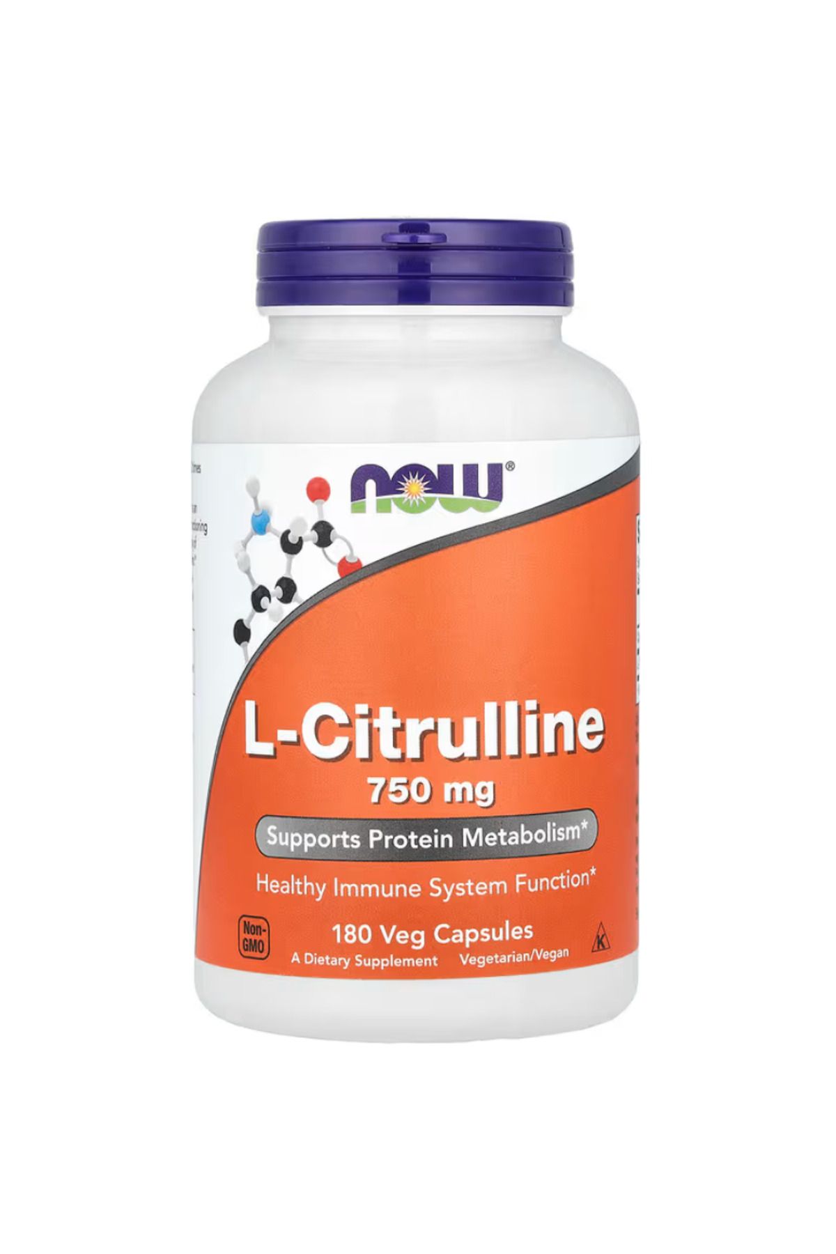 Now Foods, L-Citrulline, 1,500 Mg, 180 Veg Capsules (750 Mg Per Capsule) vr54